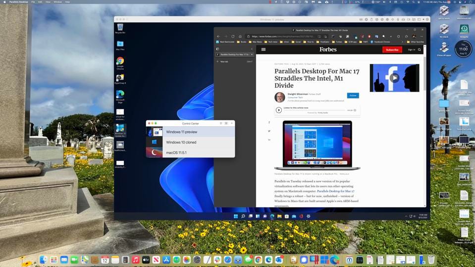 parallels for mac and windows 10